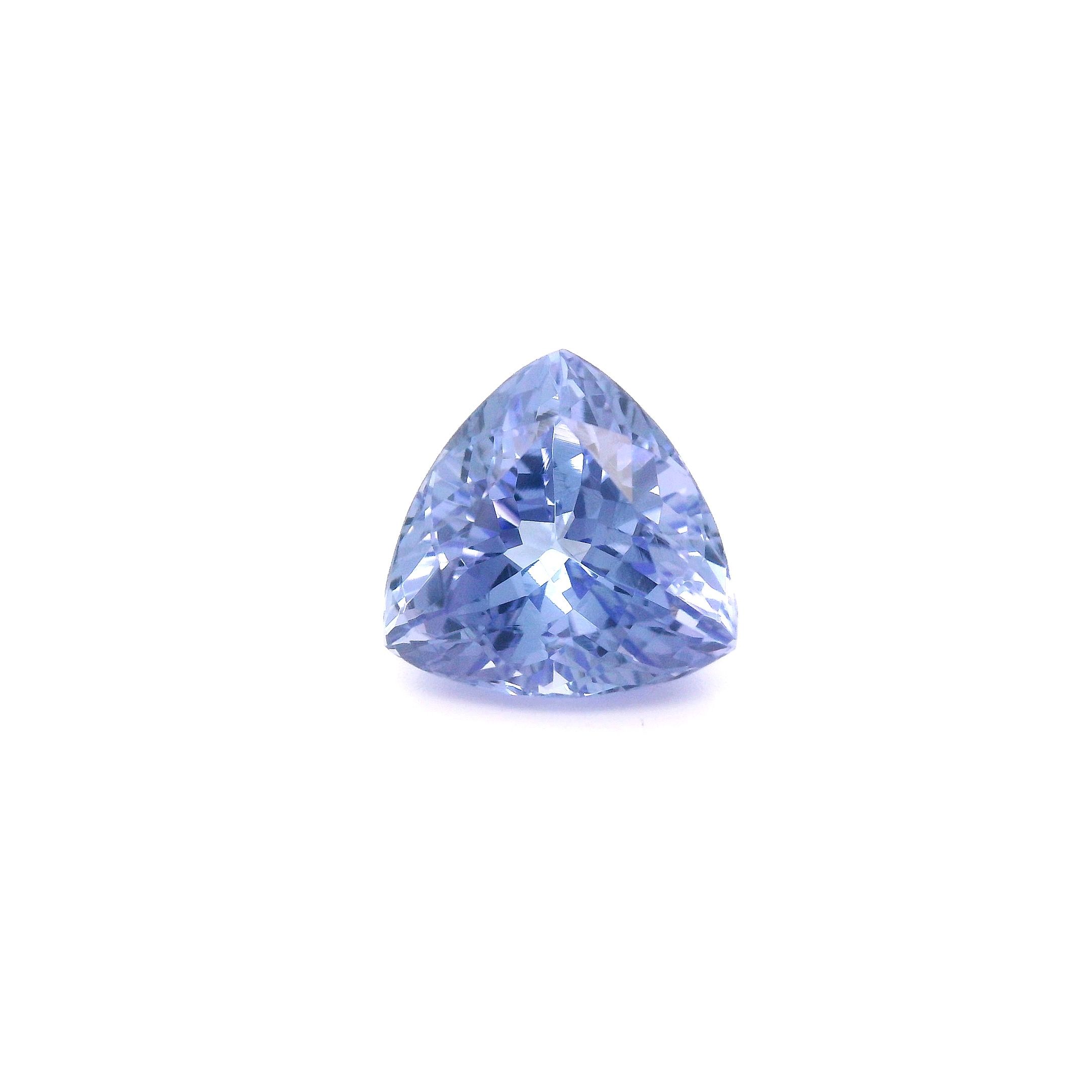 Tanzanit 3,10 ct, niebieski, szlif trójkątny