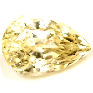 Szafir 2,06 ct, żółty, szlif gruszka
