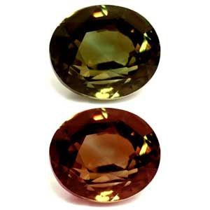 Aleksandryt 1,02 ct, zielony, szlif owalny