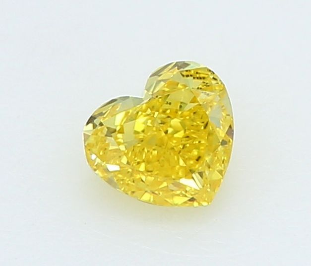 0.19 CT Fancy Vivid Yellow HEART