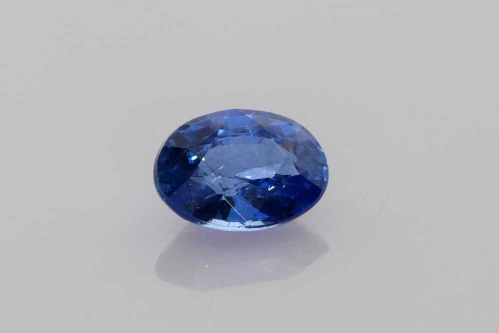 SAPPHIRE FACETED 1.34ct BLUE BLUE SI SRILANKA HEATED