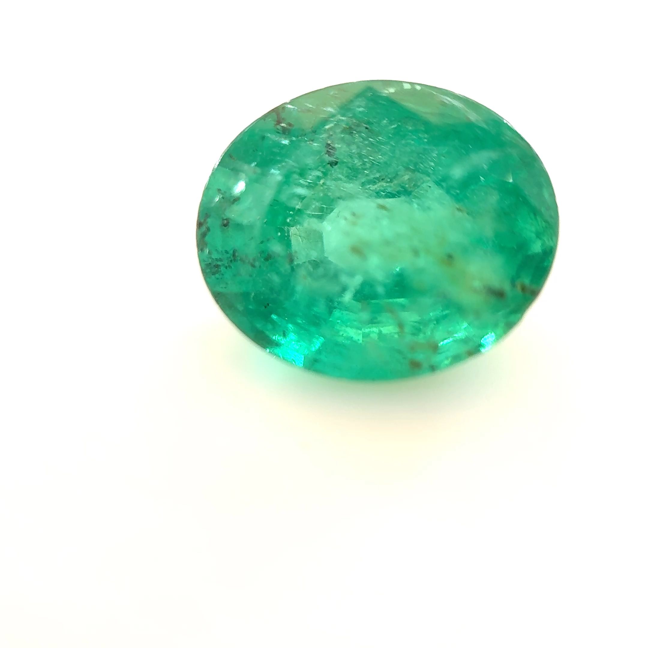 Szmaragd 2,92 ct, zielony, szlif owalny