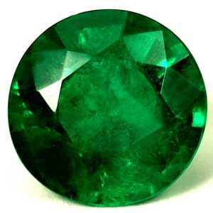 Szmaragd 3,49 ct, zielony, szlif okrągły