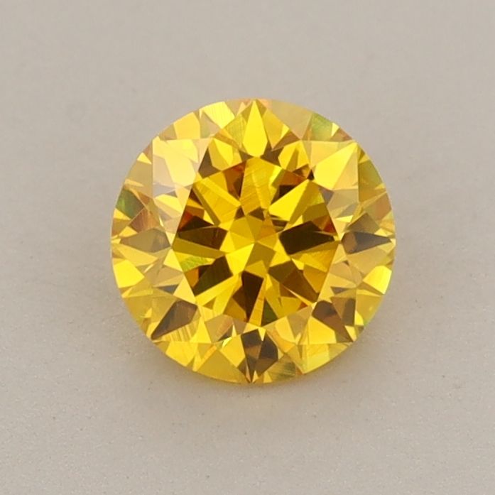 0.69 CT Fancy Vivid Yellow ROUND