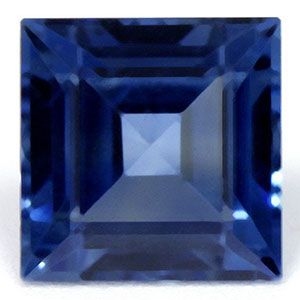 Szafir 1,32 ct, niebieski, szlif kwadratowy