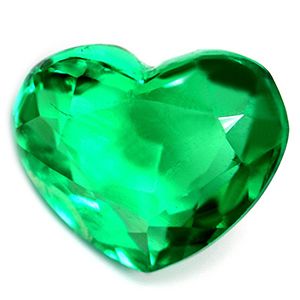 Szmaragd 1,93 ct, zielony, szlif serce