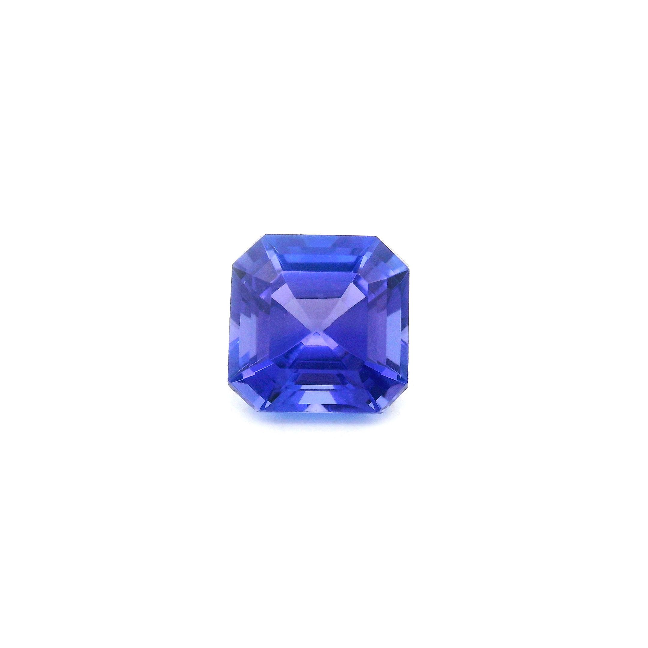 Tanzanit 1,98 ct, niebieski, szlif ośmiokątny