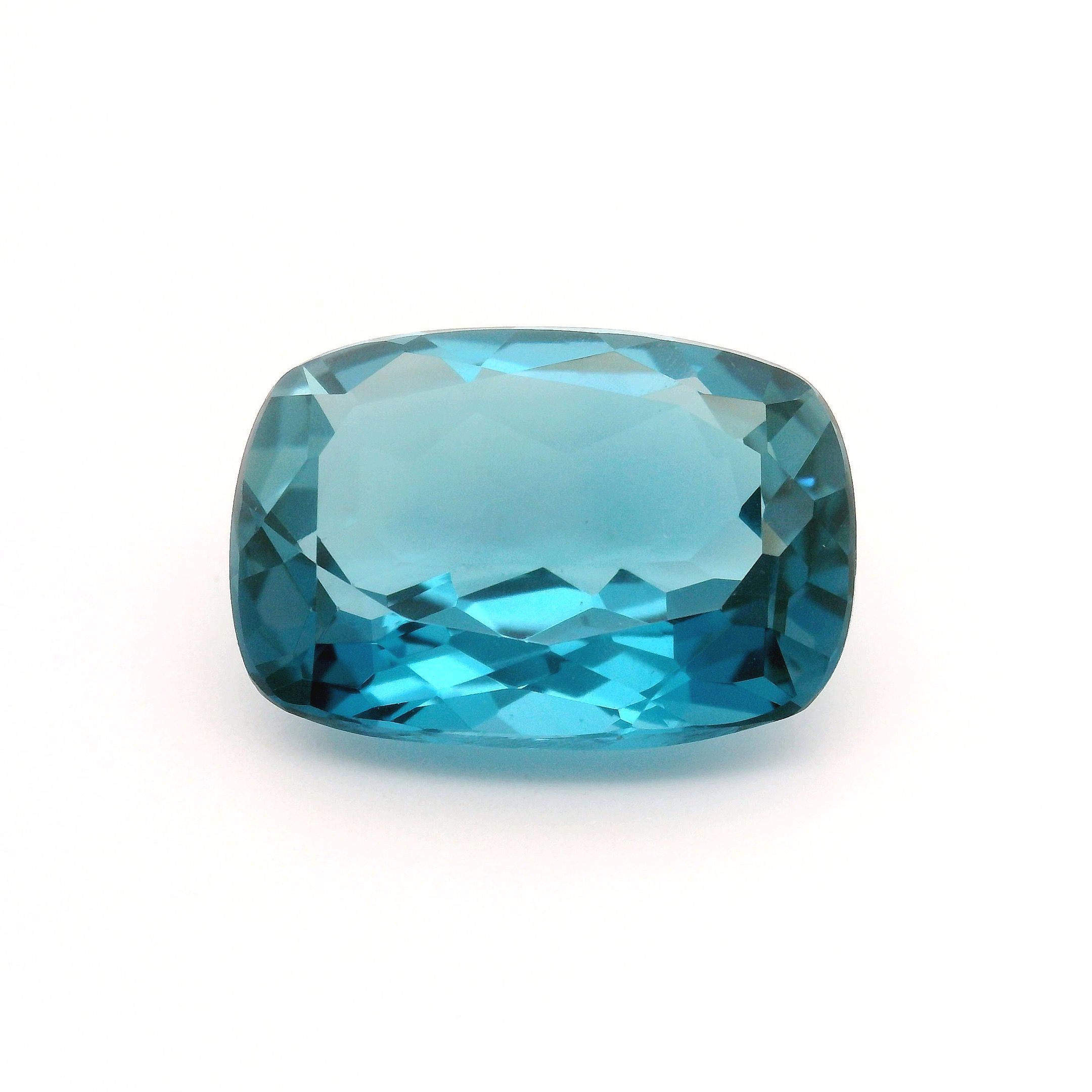 Topaz 16,44 ct, niebieski, szlif cushion