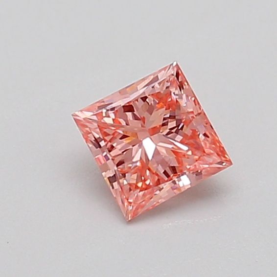 0.42 CT Fancy Intense Orangey Pink PRINCESS