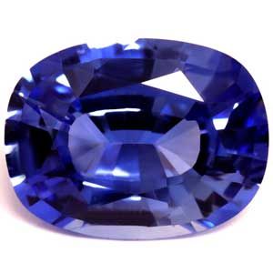 Szafir 2,82 ct, niebieski, szlif cushion