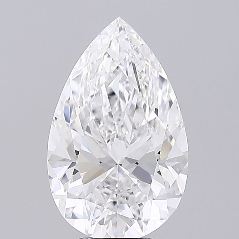 7.07 carat d VVS2 EX Cut IGI pear diamond