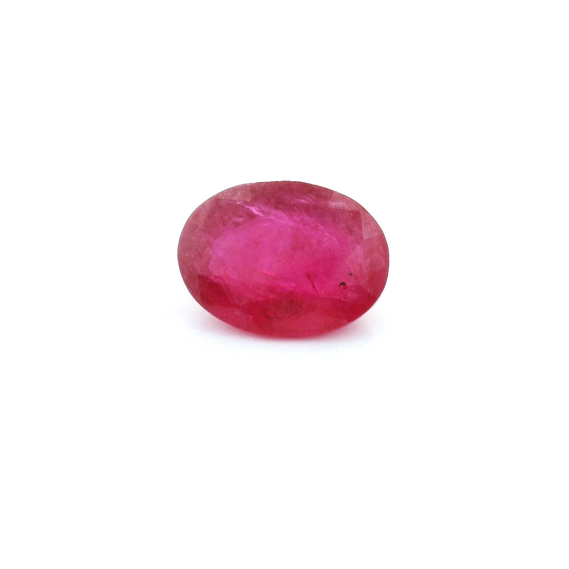 Rubin 2,09 ct, czerwony, szlif owalny