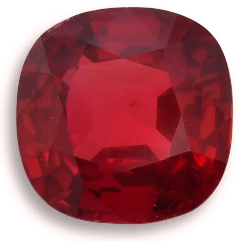 Rubin 1,50 ct, czerwony, szlif cushion