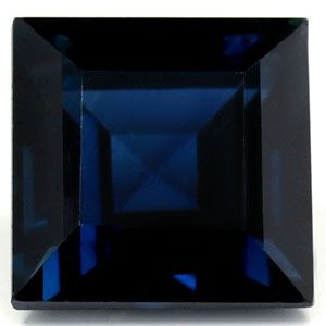 Szafir 1,31 ct, niebieski, szlif kwadratowy