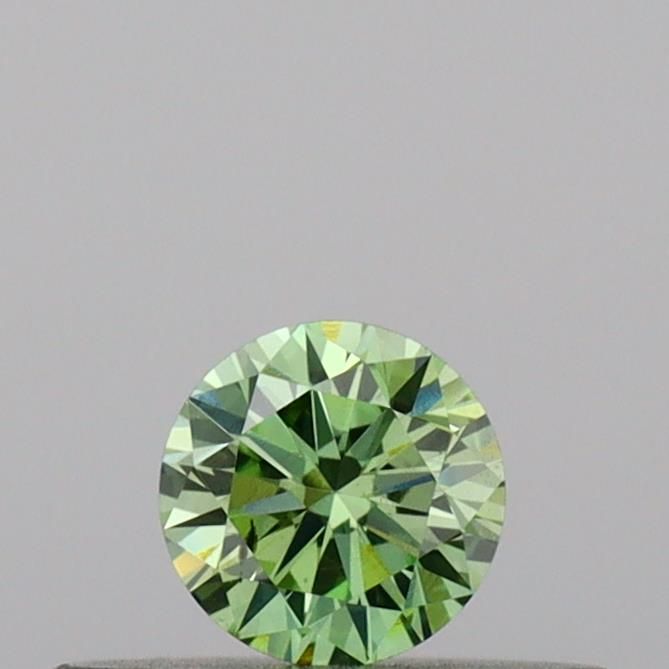 0.19 CT Fancy Vivid Green ROUND