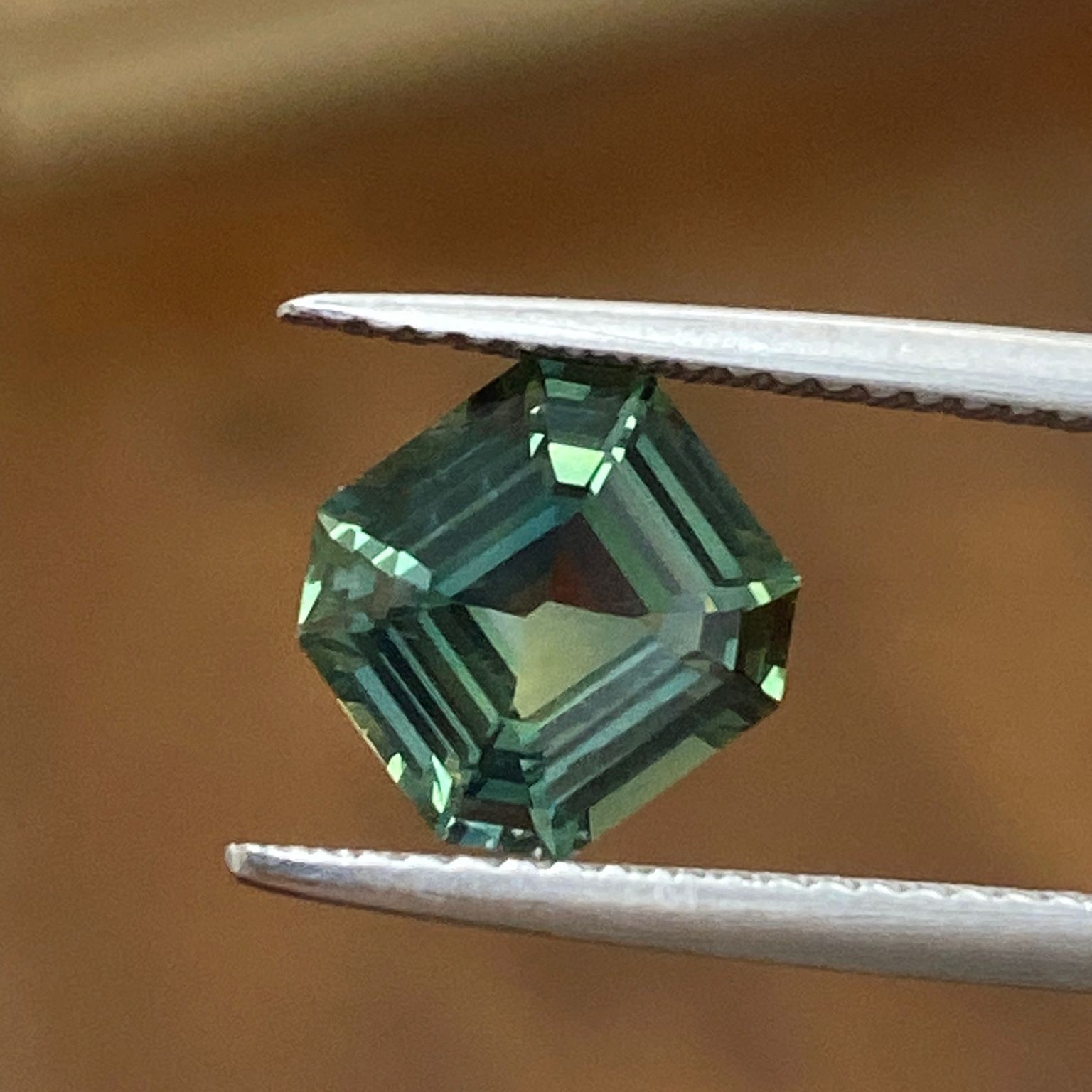 SAPPHIRE FACETED 2.64ct GREEN Green EC SRILANKA NONE