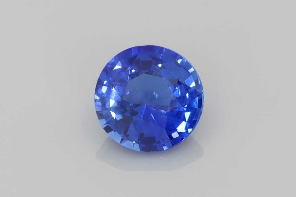 Szafir 1,19 ct, niebieski, szlif okrągły