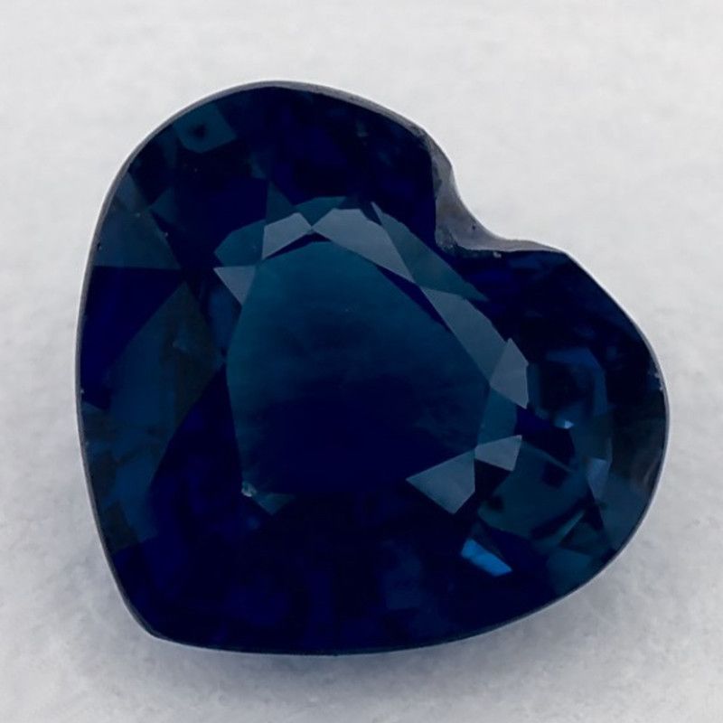 Szafir 1,07 ct, niebieski, szlif serce