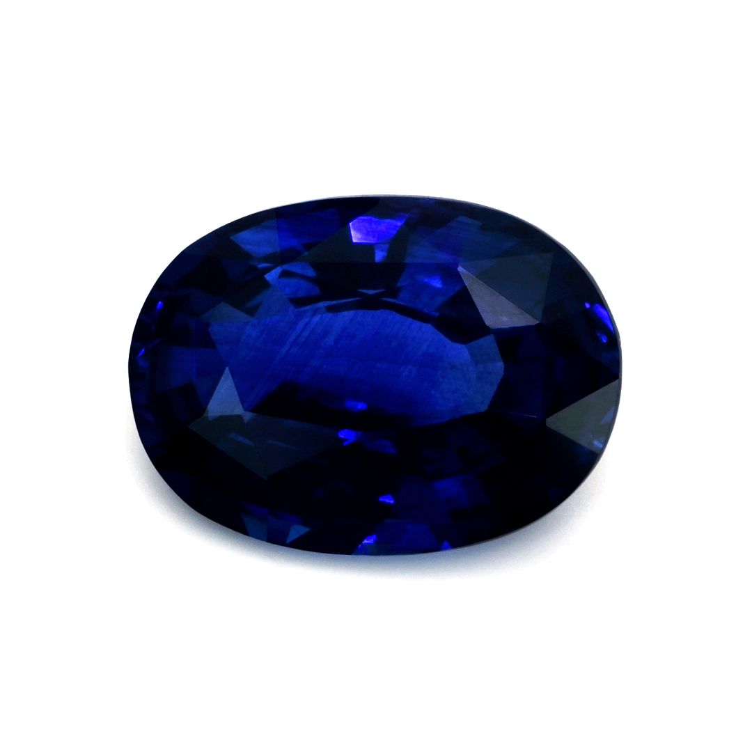 Szafir 11,16 ct, niebieski, szlif owalny