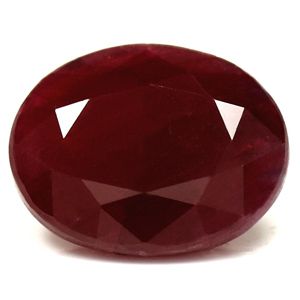 RUBY FACETED 3.69ct RED Deep Red SI REST_OF_AFRICA NONE