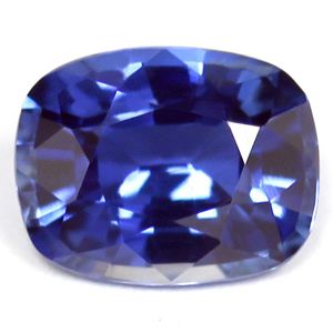 Szafir 1,21 ct, niebieski, szlif cushion