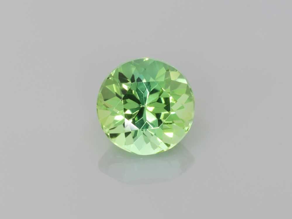 Turmalin 1,43 ct, zielony, szlif okrągły