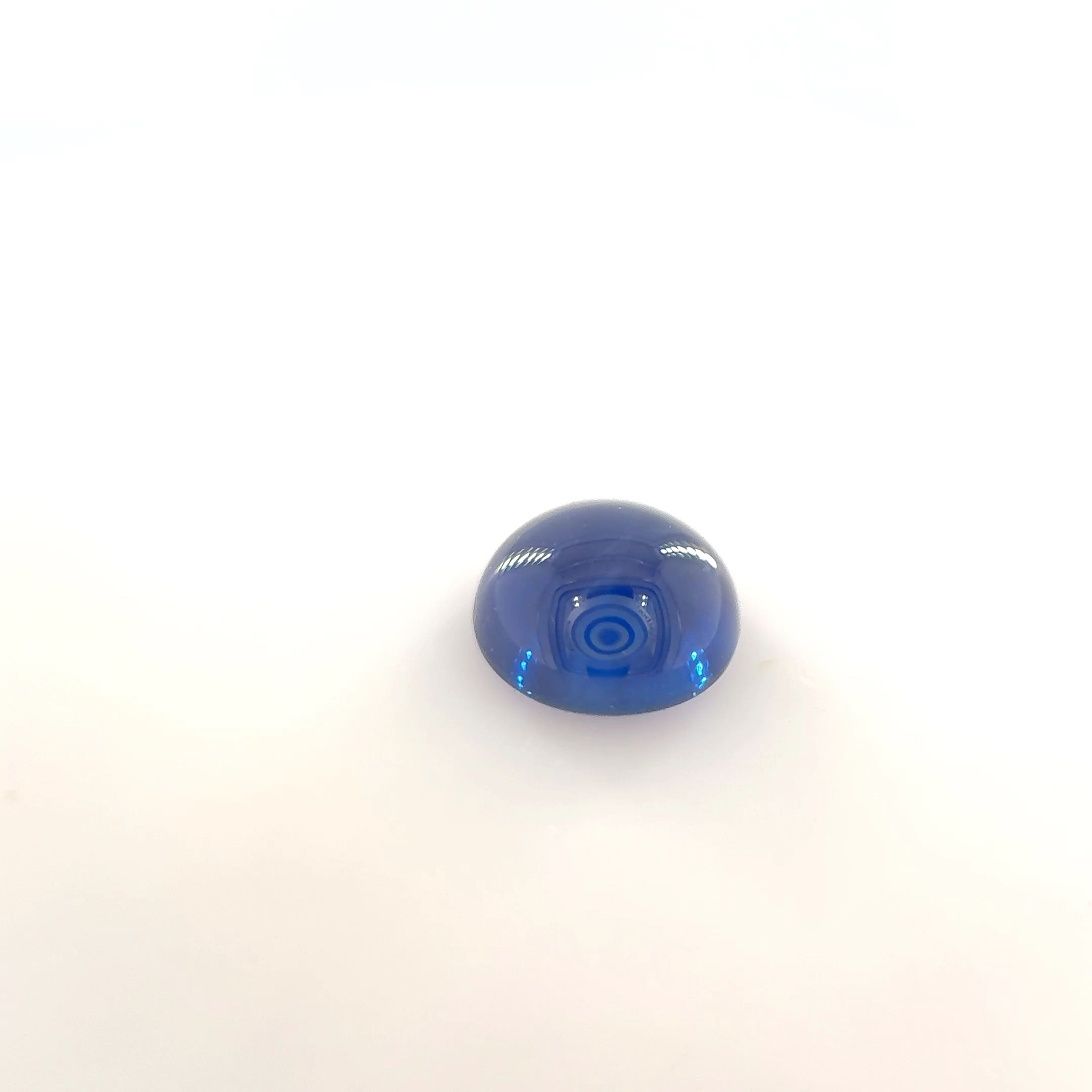 Szafir 1,09 ct, niebieski, kaboszon