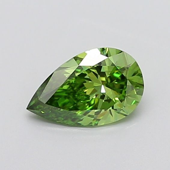 1.02 CT Fancy Vivid Green PEAR