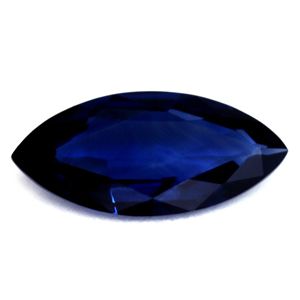 Szafir 1,46 ct, niebieski, szlif markiza