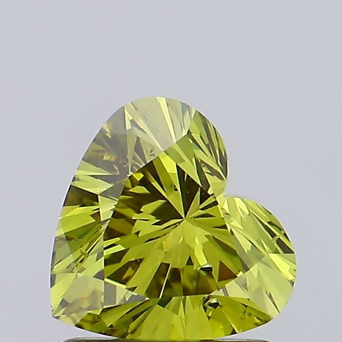 1.0 CT Fancy Deep Yellow HEART