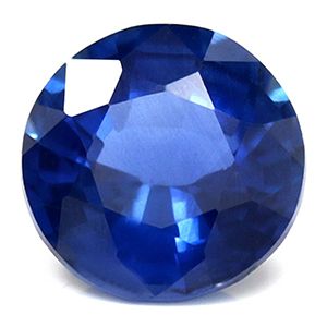 Szafir 1,11 ct, niebieski, szlif okrągły