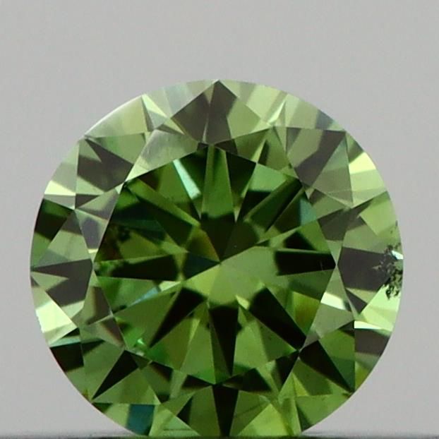 0.23 CT Fancy Vivid Green ROUND
