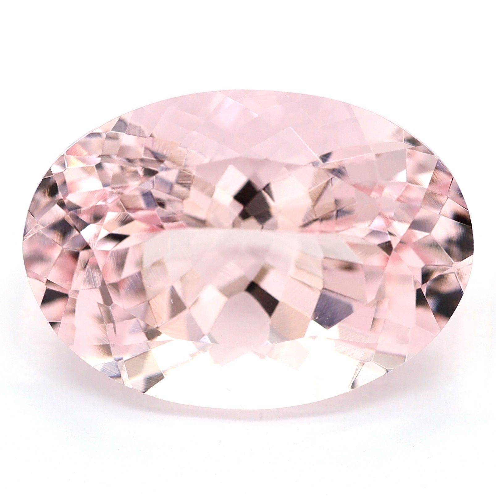 Morganit 6,40 ct, różowy, szlif owalny