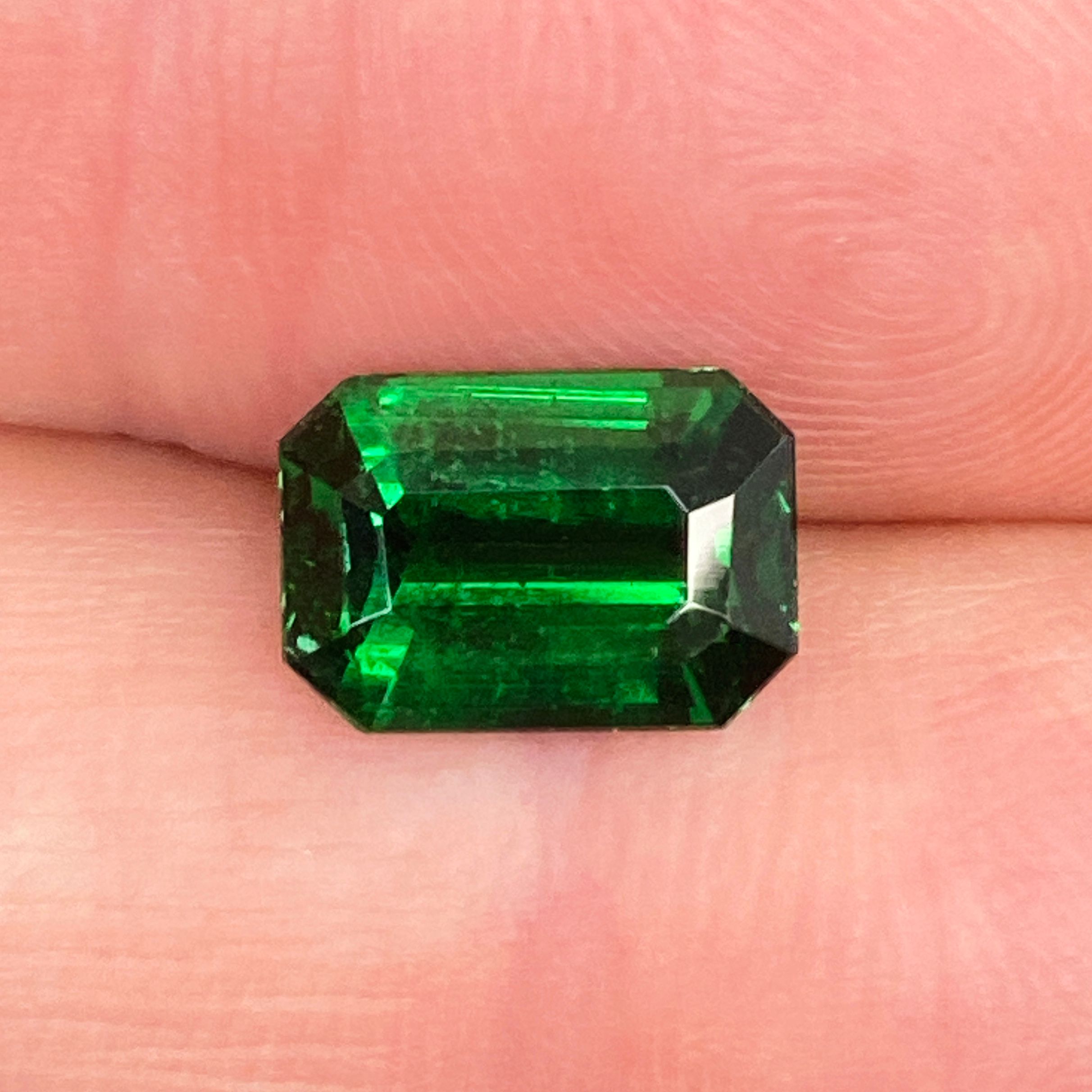 GARNET FACETED 3.48ct GREEN Green EC TANZANIA NONE