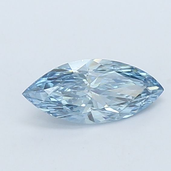 0.58 CT Fancy Vivid Blue MARQUISE