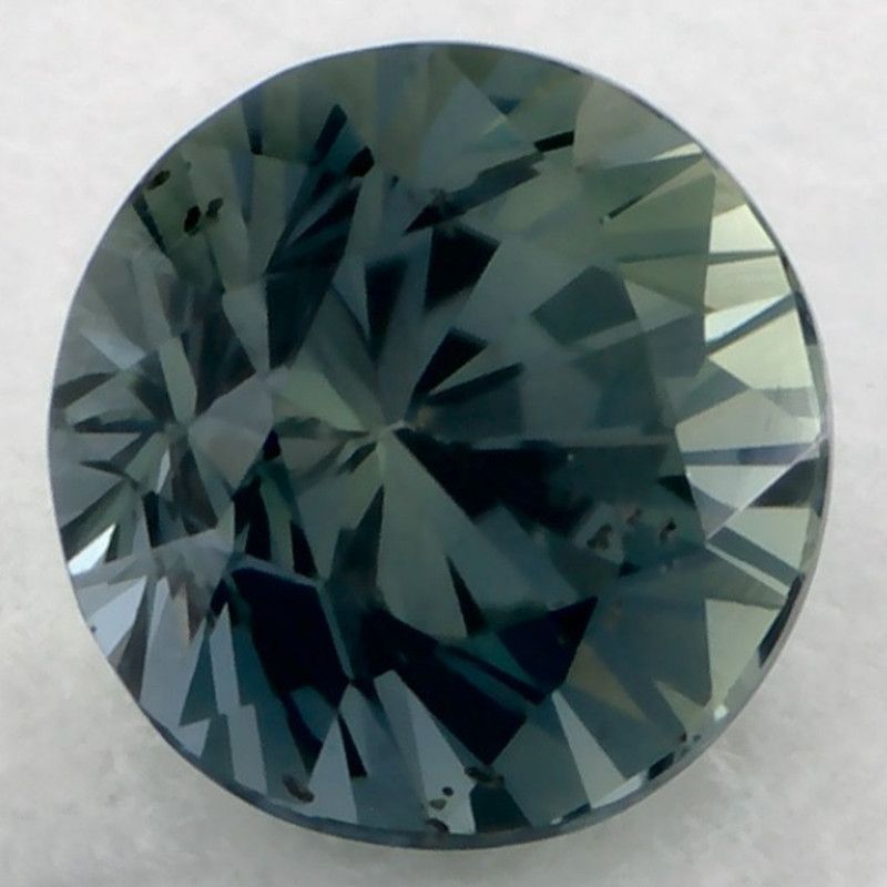 Szafir 1,03 ct, zielony, szlif okrągły