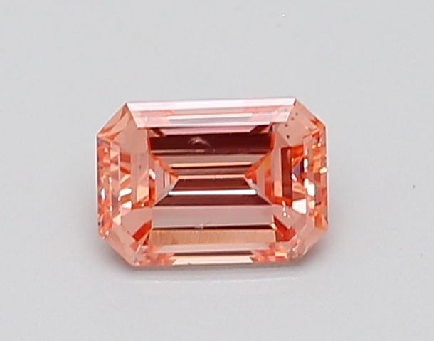 0.81 CT Fancy Intense Orangey Pink EMERALD