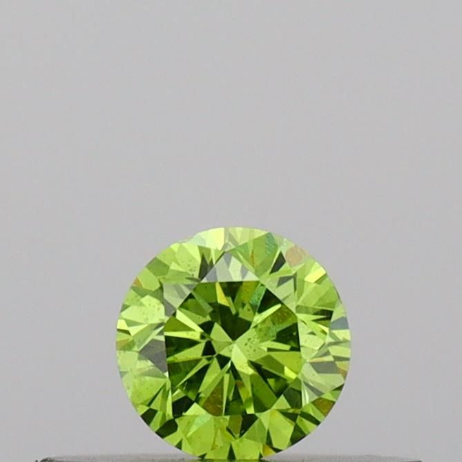 0.18 CT Fancy Vivid Green ROUND