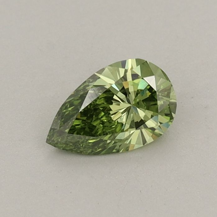 0.35 CT Fancy Vivid Green PEAR