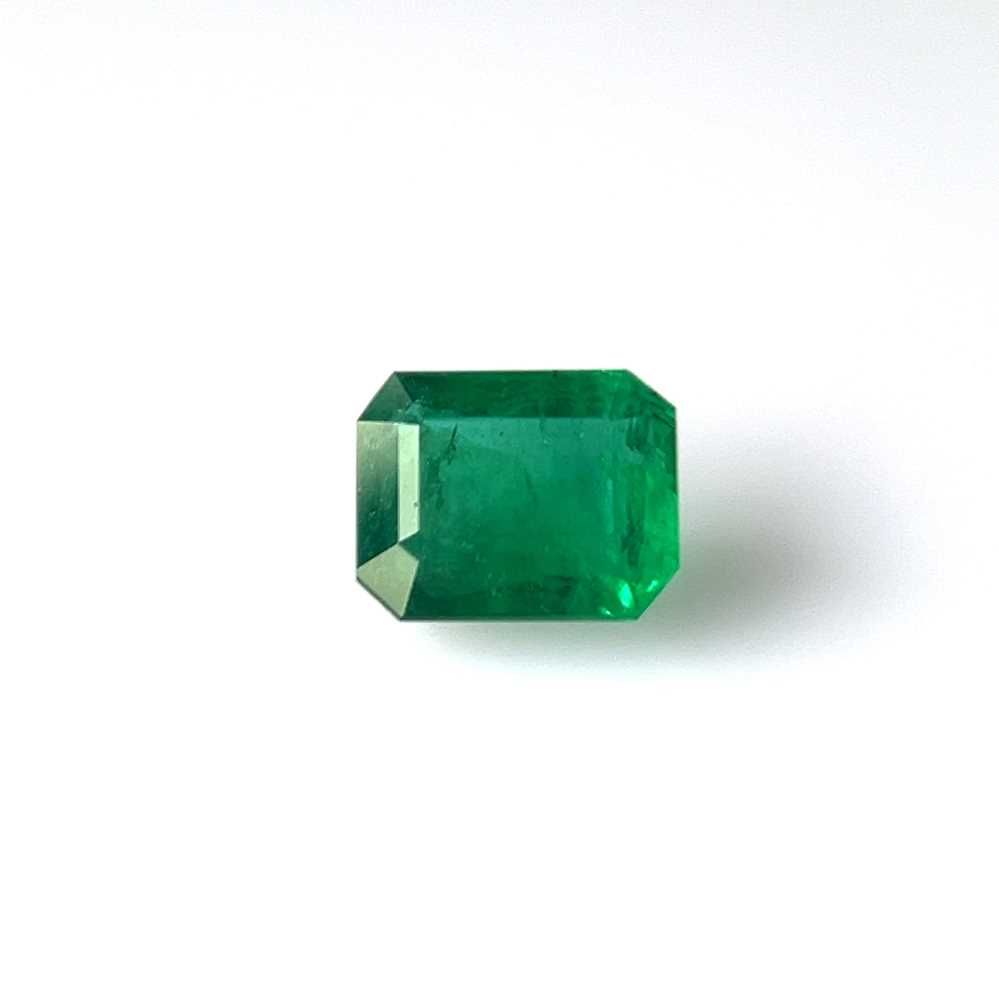 Szmaragd 4,52 ct, zielony, szlif szmaragdowy