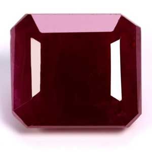 Rubin 3,09 ct, czerwony, szlif szmaragdowy