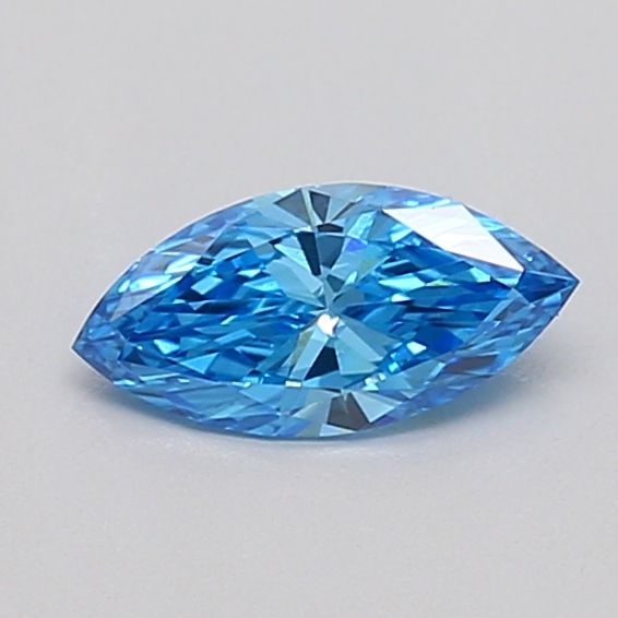 0.35 CT Fancy Intense Blue MARQUISE