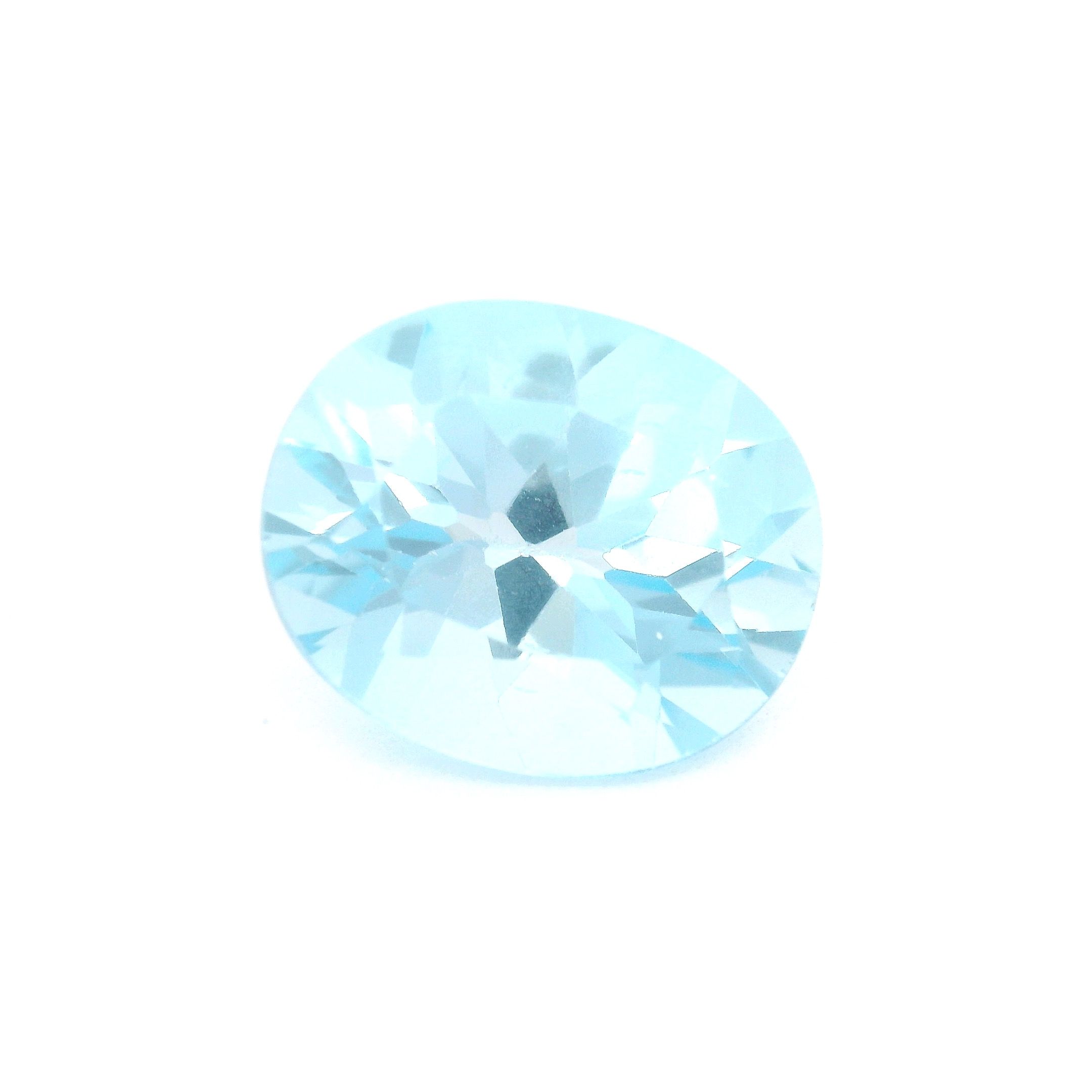 Topaz 6,50 ct, niebieski, szlif owalny
