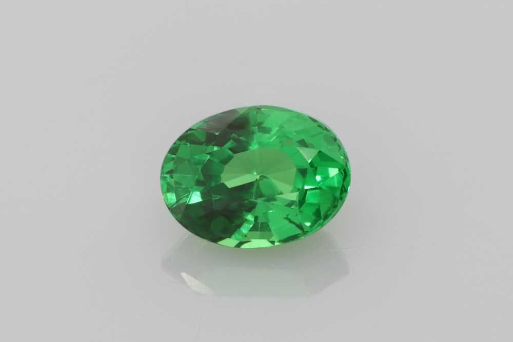GARNET FACETED 0.99ct GREEN Vivid GREEN SI TANZANIA NONE