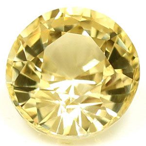 Szafir 1,55 ct, żółty, szlif okrągły