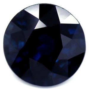 Szafir 1,83 ct, niebieski, szlif okrągły