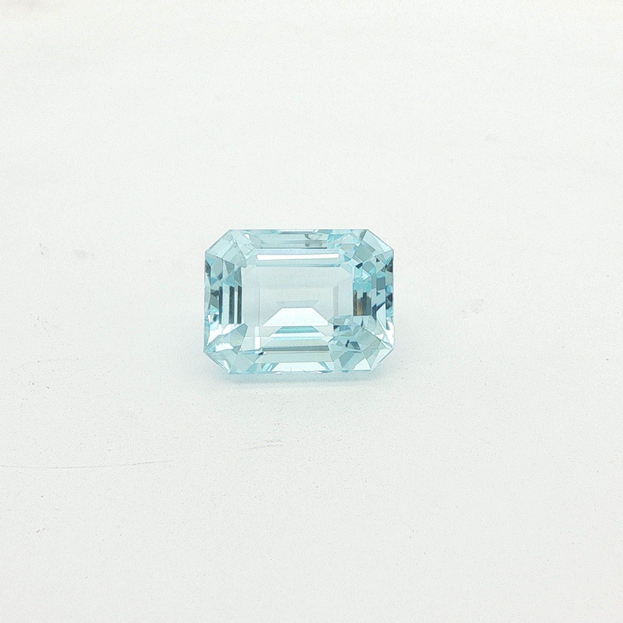 11.98 ct Octagonal aquamarine