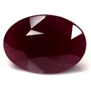 Rubin 7,62 ct, czerwony, szlif owalny