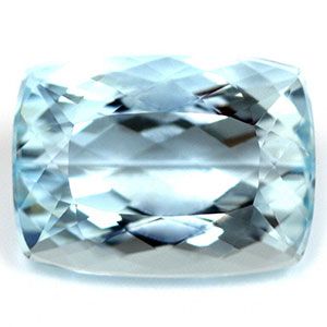 Akwamaryn 4,38 ct, niebieski, szlif cushion