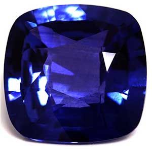 Szafir 5,55 ct, niebieski, szlif cushion